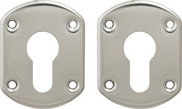 Накладки Guardian (Гардиан) под цилиндр "" хром ГХ 31 /пара/, объемная /123:479/