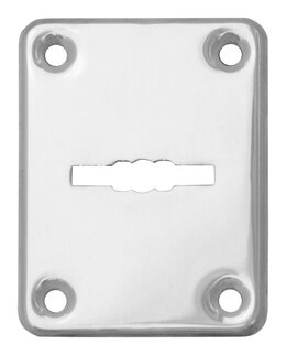 Декоративная Fuaro (Фуаро) накладка ESC082-CP-8 (ХРОМ) на сувальдный замок (1шт) (нерж. сталь)