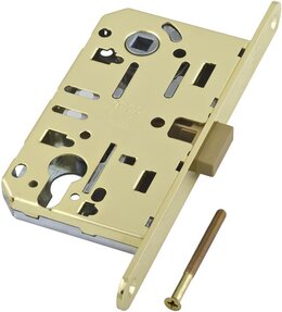 Корпус AGB (АГБ) врезного замка магнитный под цилиндр MEDIANA POLARIS B06103.50.03 (латунь)