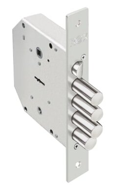 Замок Elbor (Эльбор) врезной сувальдный с задвижкой и защёлкой RеХ.3.9 (правый), 5 кл.