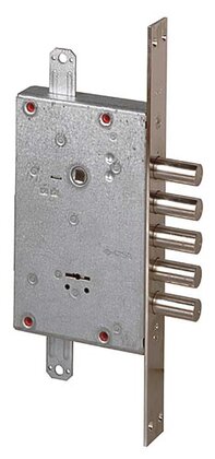 Замок Cisa (Чиза) врезной сувальдный 57.525.48 (инд. упаковка), ключ 40 мм