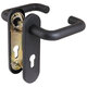 Ручка Fuaro (Фуаро) дверная FP.DH172.0433 NE (DH-0433 NE) (9x140) с пружиной BL-24 черный