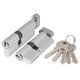 Цилиндровый Ajax (Аякс) механизм (AX102/80) AX1002Knob80 (35+10+35) CP хром с вертушкой