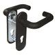 Ручка Fuaro (Фуаро) дверная FP.DH172.0433 NE (DH-0433 NE) (9x130) с пружиной BL-24 черный