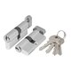 Цилиндровый Ajax (Аякс) механизм (AX102/60) AX1002Knob60 (25+10+25)/HD CP хром 4Key с вертушкой