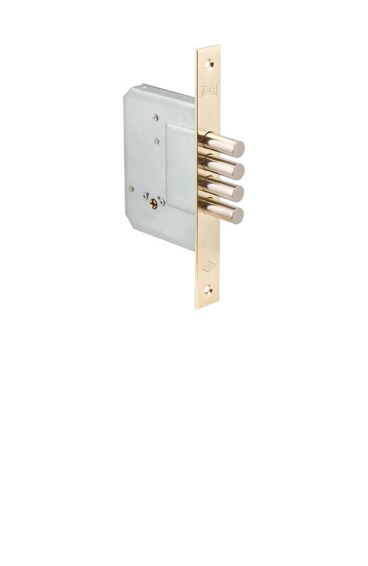 Замок Kale kilit (Кале килит) врезной крестообразный 189/4MF (52 mm) (латунь), 5 кл.