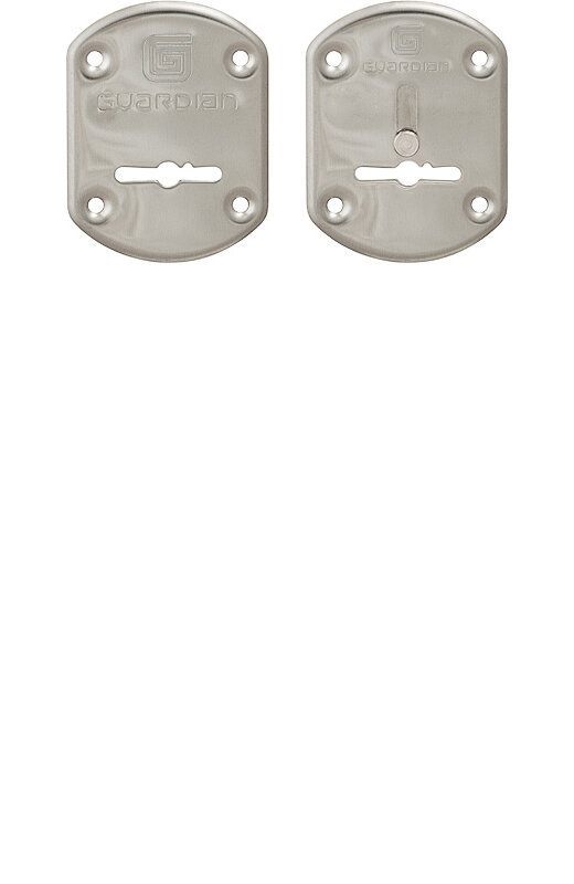 Накладки Guardian (Гардиан) сувальдные "" хром ГХ 21 /пара/, объемная /123:476/