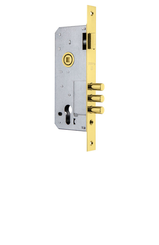 Корпус Fuaro (Фуаро) врезного замка с защёлкой DD900/C-45.85.3MR (900 3MR W/B) PB латунь