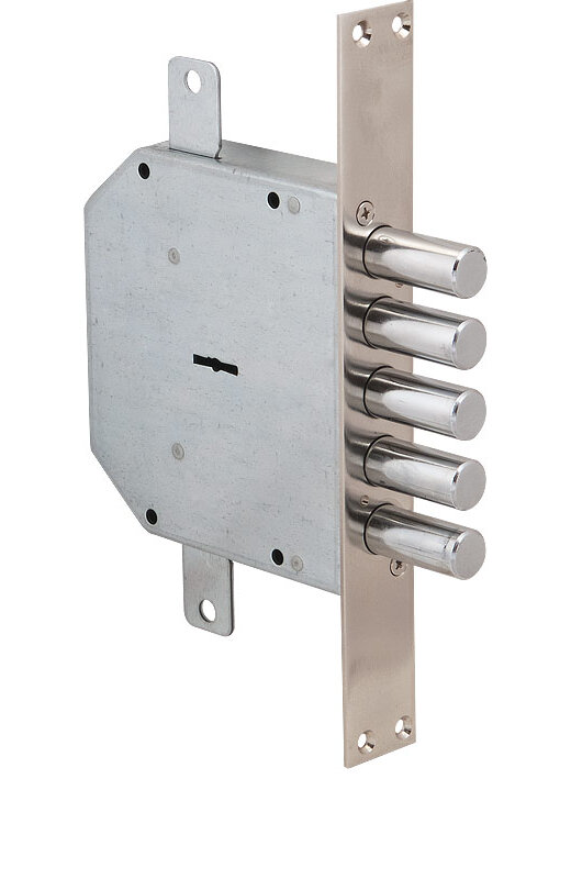 Замок Mottura (Моттура) врезной сувальдный 50.798-D (правый), ключ 40 мм, без накл.