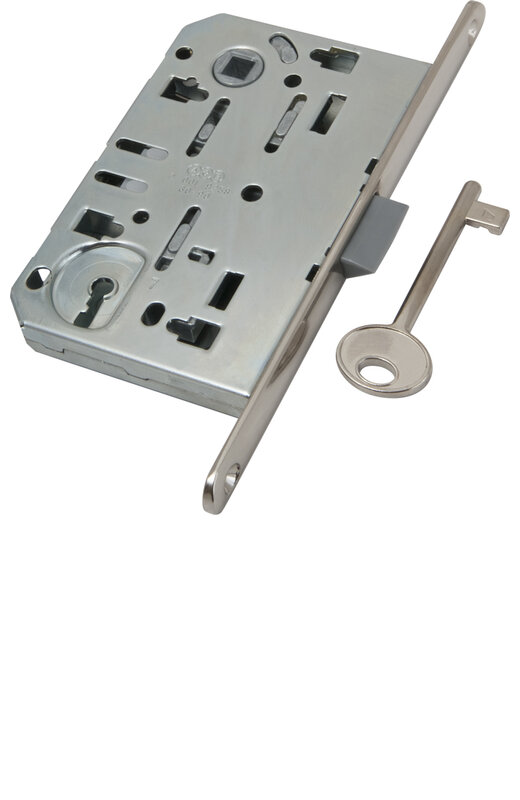 B01101.50.06 AGB (АГБ) Корпус врезного замка под ключ (никель) MEDIANA EVOLUTION