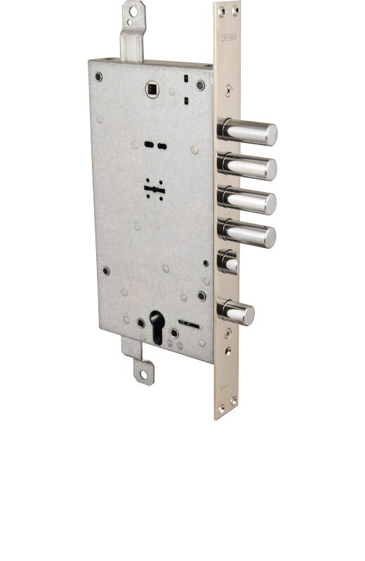 Замок Mottura (Моттура) врезной двухсистемный 54.787 (универсальный), ключ 40мм, без накл.