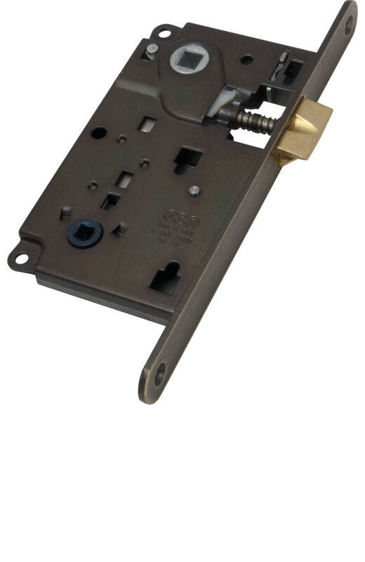 B01013.50.12 AGB (АГБ) Защелка врезная WC защёлка вверху (античная бронза)