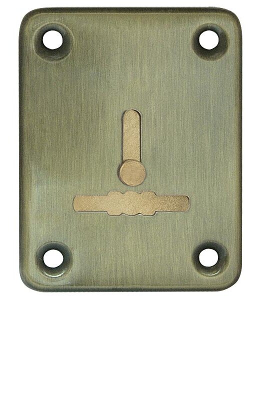 Декоративная Fuaro (Фуаро) накладка ESC081-AB-7 (БРОНЗА) на сув. замок с шторкой (1шт) (латунь)