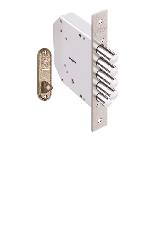 Замок Elbor (Эльбор) врезной сувальдный с задвижкой Гранит 1.06.21.КМА, 5 кл. /00438/