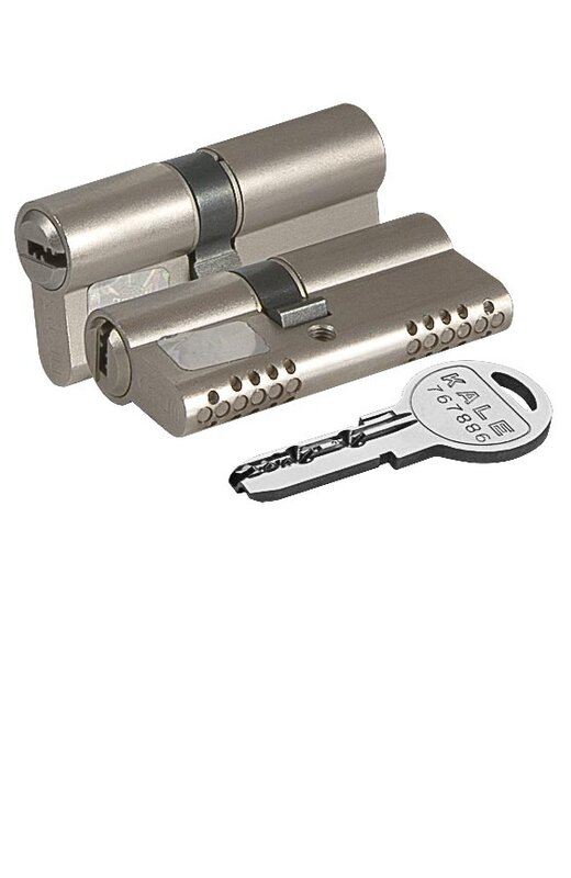 Цилиндровый Kale kilit (Кале килит) механизм 164 OBS SNE/100 (40+10+50) mm никель 5 кл.