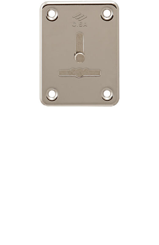 Накладка Cisa (Чиза) на сувальдный замок со шторкой 06.081.01.12 (НИКЕЛЬ) (1шт)