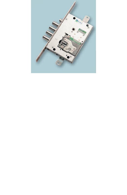 Замок Mottura (Моттура) врезной сувальдный с защёлкой 52.Y535M-D MyKey (правый), ключ 40 мм