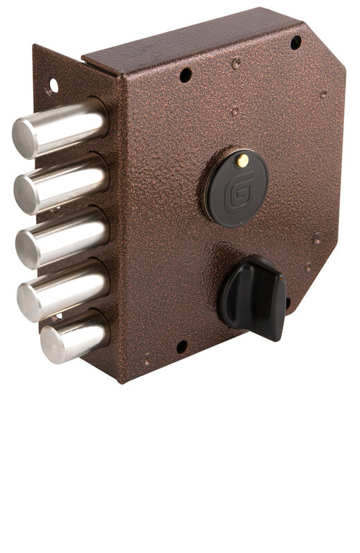 Замок Guardian (Гардиан) накладной ЗВ 20.05 правый (5 кл. ЗК.503Н-02) ЗД без ответной планки. /123:247/