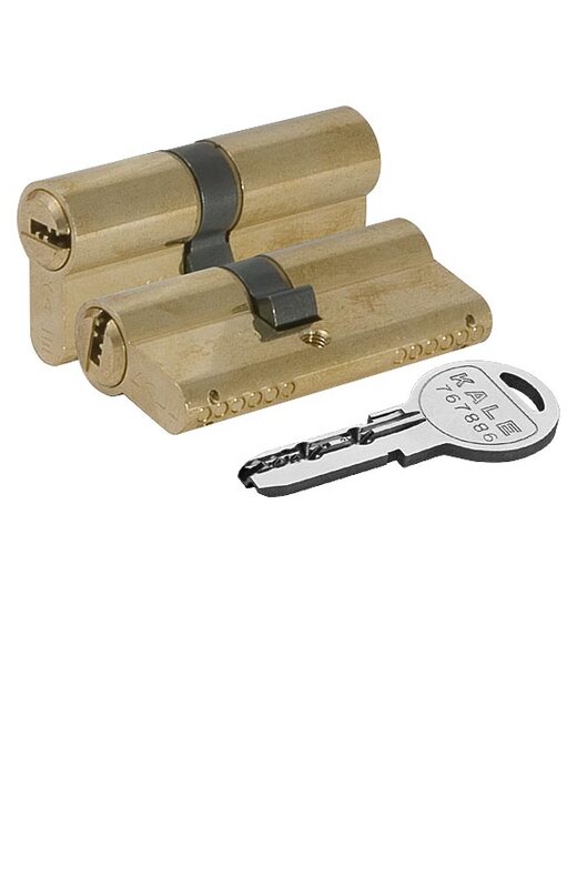 Цилиндровый Kale kilit (Кале килит) механизм 164 SN/90 (30+10+50) mm упк.БЛИСТЕР латунь 5 кл.