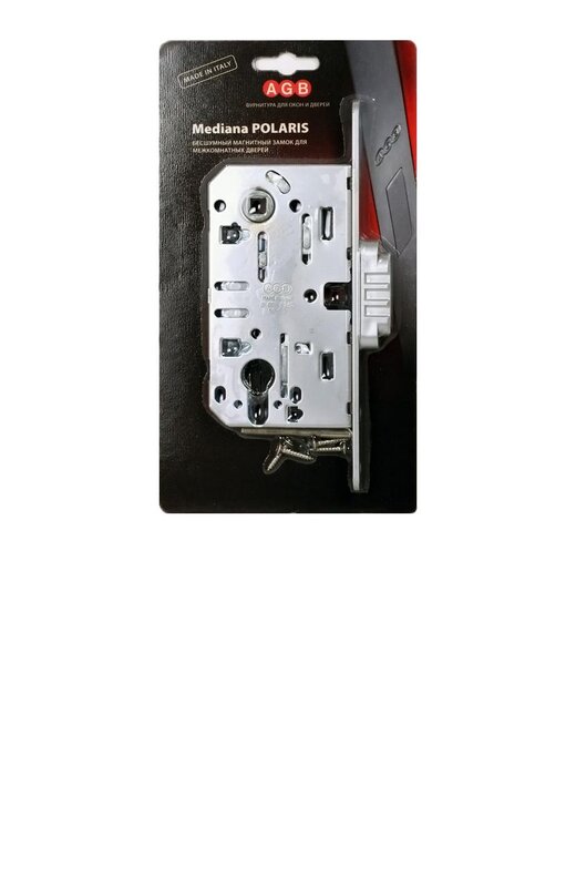 Корпус AGB (АГБ) замка магнит. под цил. MEDIANA POLARIS B06103.50.06.567 с отв. планкой B02402.05 (ник)