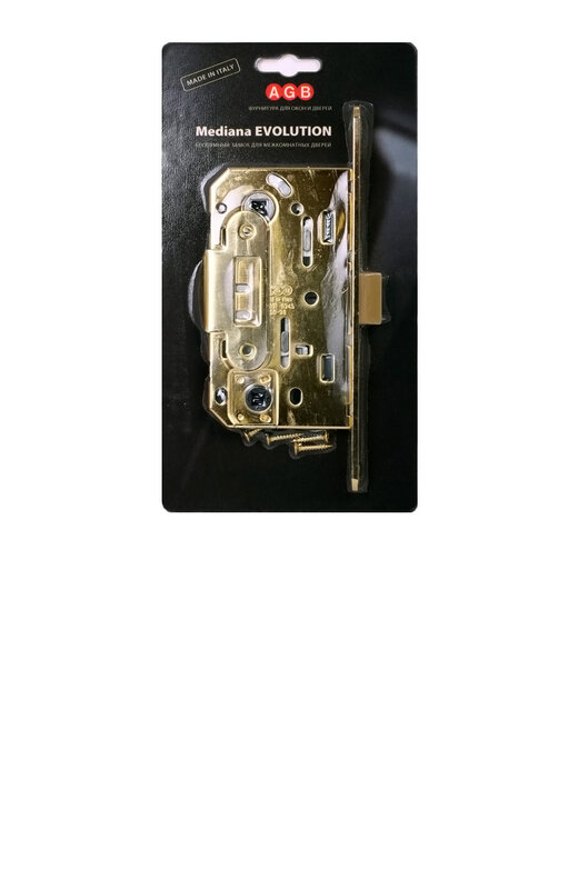 B01102.50.03.567 AGB (АГБ) Защелка врезная WC (латунь) MEDIANA EV. (инд.упак+B01000.13)