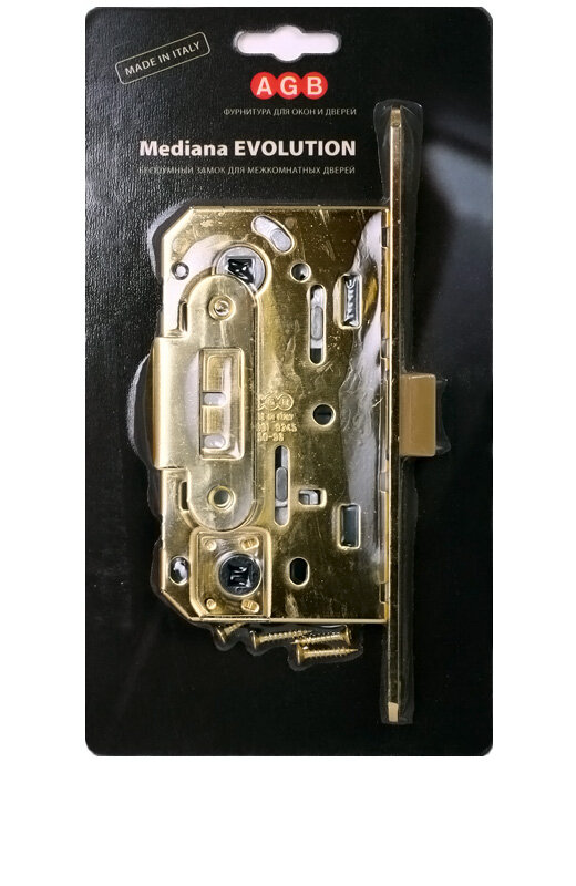 B01102.50.12.567 AGB (АГБ) Защелка врезная WC (антич. бронза) MEDIANA EV. (инд.упак+B01000.13)