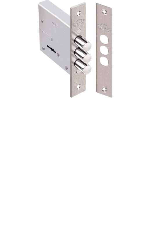 Замок Elbor (Эльбор) врезной сувальдный Кремень 1.04.07, 5 кл. /08958/