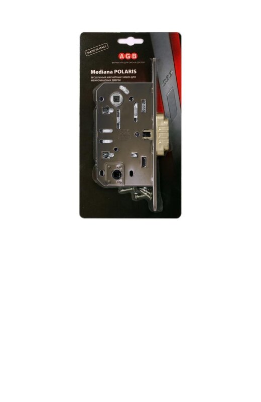 B06102.50.12.567 AGB (АГБ) Защелка врезная WC (ант. бр.) с отв. пл. B02402.05.12 MEDIANA POLARIS