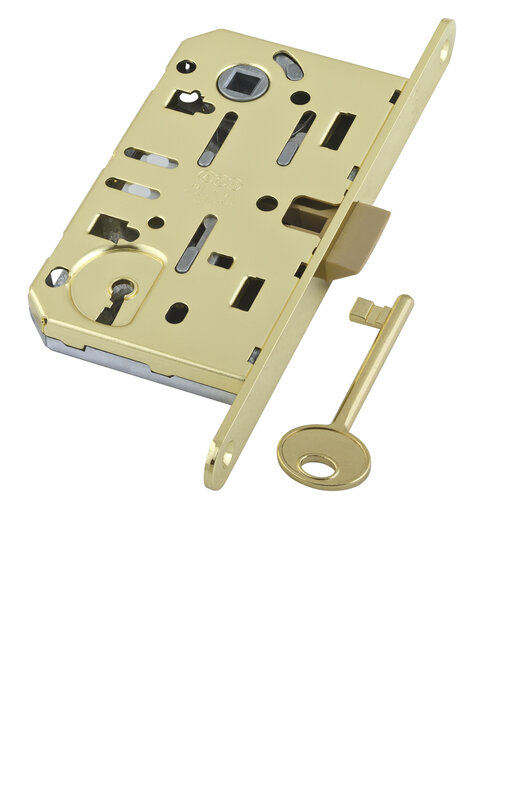 B01101.50.03.579 AGB (АГБ) Корпус врезного замка под ключ (латунь) MEDIANA EV. (инд.упак+B01000.40.03)