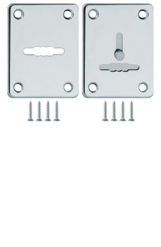 Накладка Fuaro (Фуаро) на сувальдный замок ESC.S-lift+S/K.set (ESC081/082) хром (2шт.)