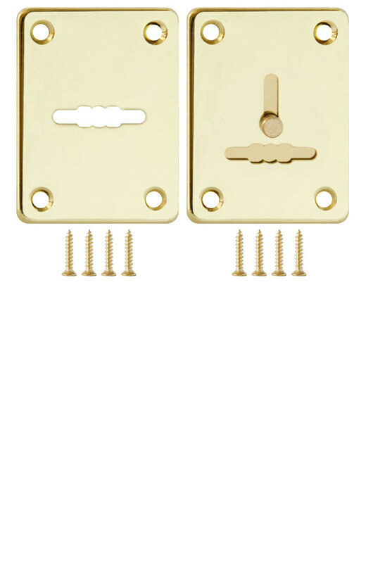 Декоративная Fuaro (Фуаро) накладка ESC081/082-GP-2 (ЗОЛОТО) на сув. замок сталь (1пара)