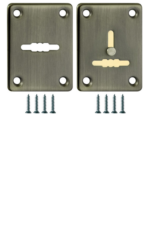 Декоративная Fuaro (Фуаро) накладка ESC081/082-ABG-6 (БРОНЗА) на сув. замок сталь (1 пара)