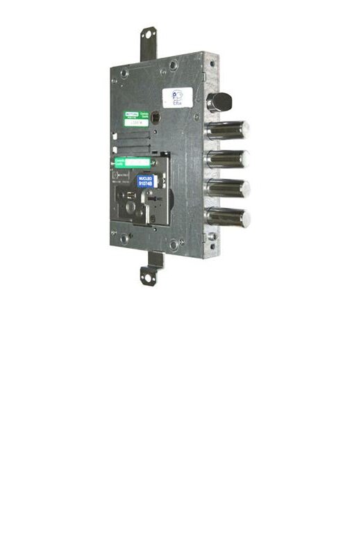 Замок Mottura (Моттура) врезной сувальдный с защёлкой 52.Y515BM-D MyKey (правый) (без накладок), ключ 60 мм