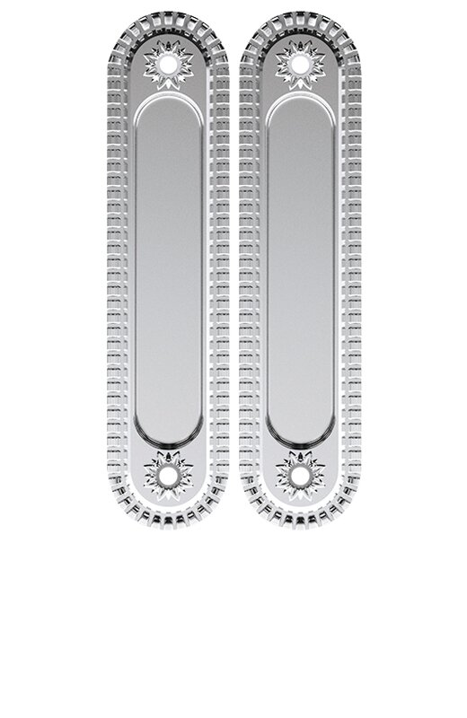 Ручка Armadillo (Армадилло) для раздвижных дверей SH.CL152.010 (SH010/CL) SILVER-925 серебро 925