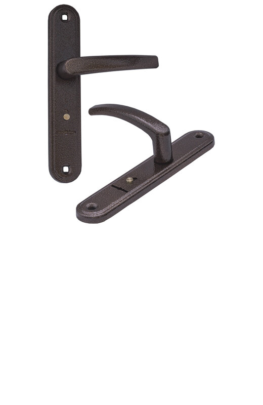 Ручка Guardian (Гардиан) дверная 4131 Вега (черный муар) /124:1:84(9005)/