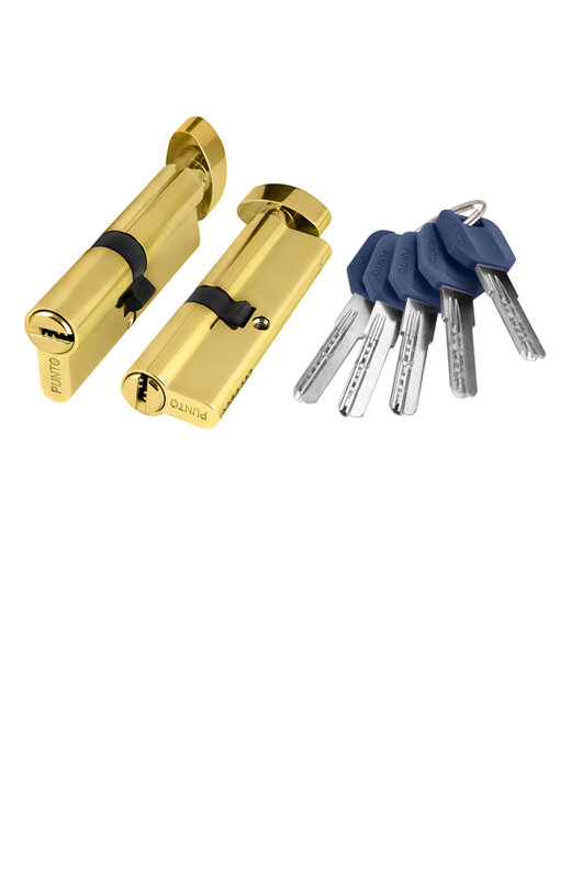 Цилиндровый Punto (Пунто) механизм (Z402/70) Z4002Knob70(30+10+30) с вертушкой PB латунь