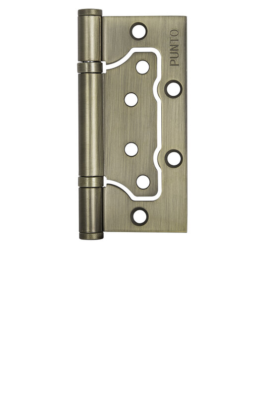 Петля Punto (Пунто) универсальная без врезки IN4200W WAB (200-2B 100x2,5) мат. бронза