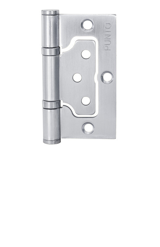 Петля Punto (Пунто) универсальная без врезки IN3200W SC (200-2B 75x2,5) мат. хром