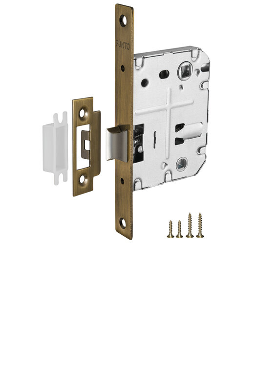 Защелка Punto (Пунто) врезная METL72-50 ( L72-50) ABG зеленая бронза