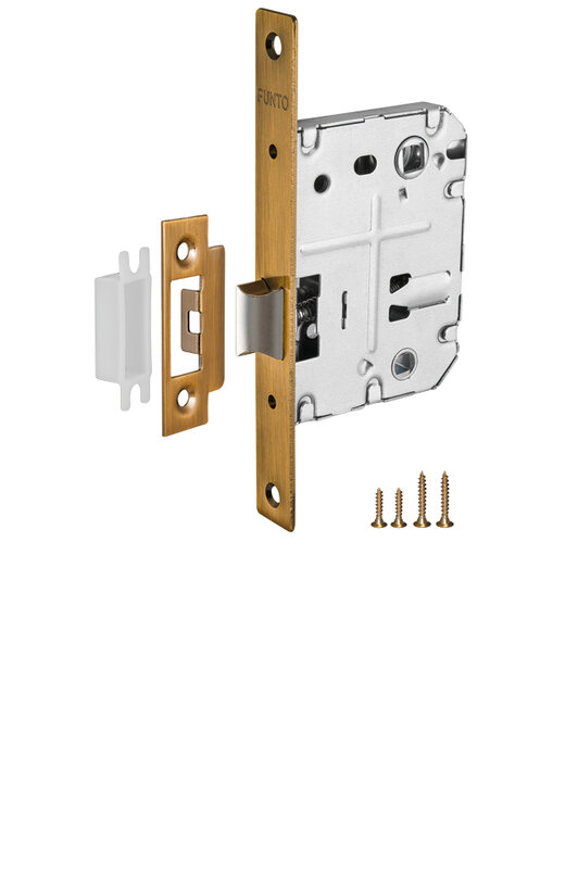 Защелка Punto (Пунто) врезная METL72-50 ( L72-50) CFB кофе глянец