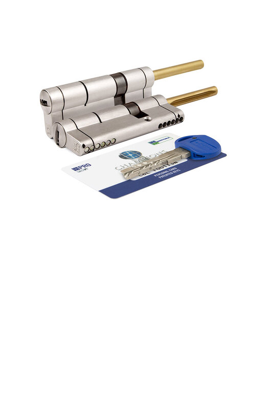 Цилиндровый механизм Mottura (Моттура) под вертушку (дл. шток) CP4P313101C5 (62 мм/26+10+26), МАТ.НИКЕЛЬ