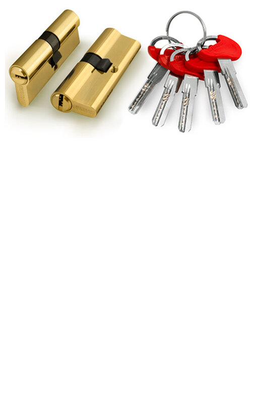 Цилиндровый Fuaro (Фуаро) механизм (D-PRO500/80) D-PRO5000Key80(30+10+40) PB латунь 5Key