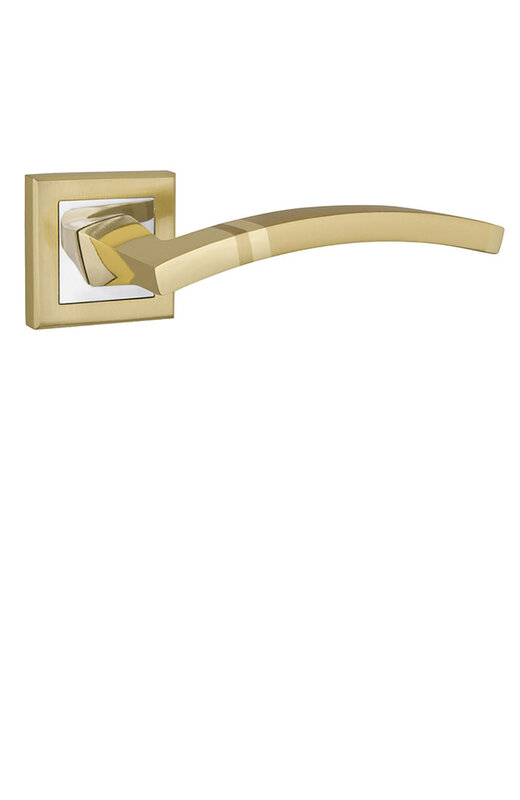 Ручка Punto (Пунто) раздельная NAVY QL SG/CP-4 матовое золото/хром