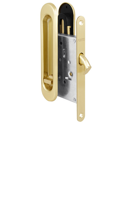 Защелка Punto (Пунто) с ручками для раздвижных дверей Soft LINE SL-011 SG