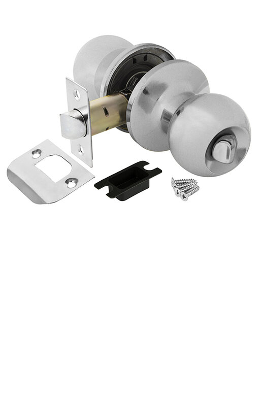 Ручка Ajax (Аякс) защелка DK682 CP-BK (6082 CP-B) (фик.) хром