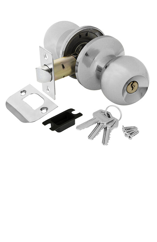 Ручка Ajax (Аякс) защелка DK682 CP-ET (6082 CP-E) (кл./фик.) хром