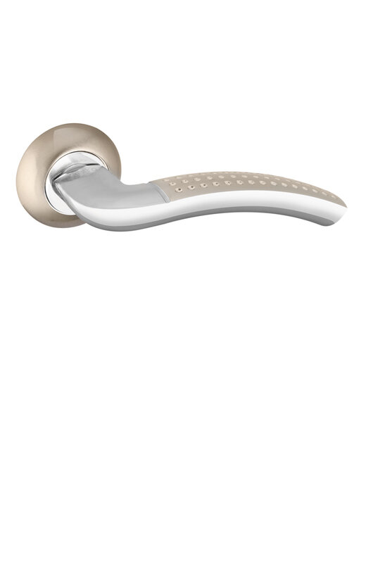 Ручка Punto (Пунто) раздельная R.TL54.LOGICA (LOGICA TL) 130mm SN/CP-3 матовый никель/хром