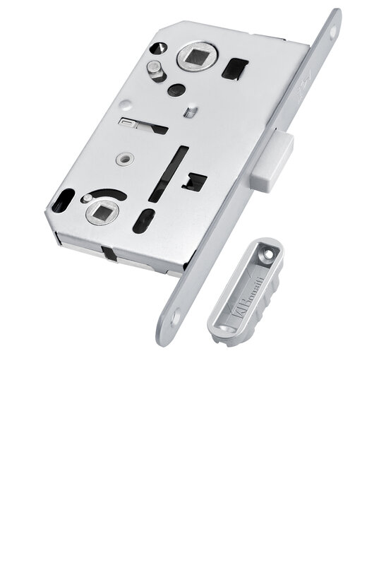 Замок Bonaiti (Бонаити) межкомнатный магнитный под WC B-FORTY N62 с отв. пл. F45 (матовый хром), планка 190 мм