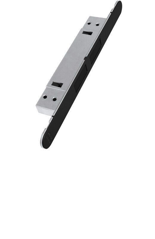 Магнитная AGB (АГБ) защелка регулируемая Touch B01120.30.93 (черный) с лицевой планкой B01120.31.93