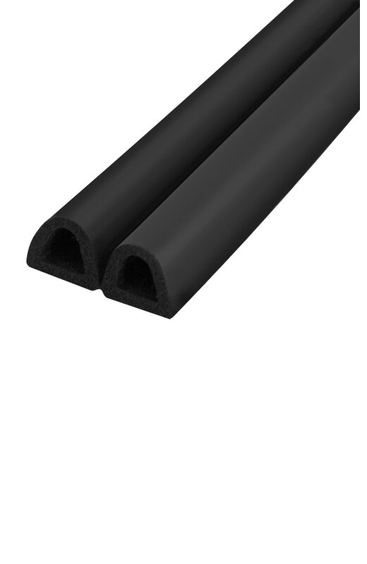 Уплотнитель Fuaro (Фуаро) самоклеящийся ADH/D-12x12mm, BLACK черный 150m